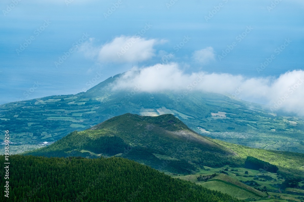 Faial island in the Azores archipelago 