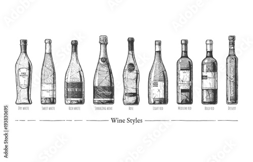 illustration of Wine styles