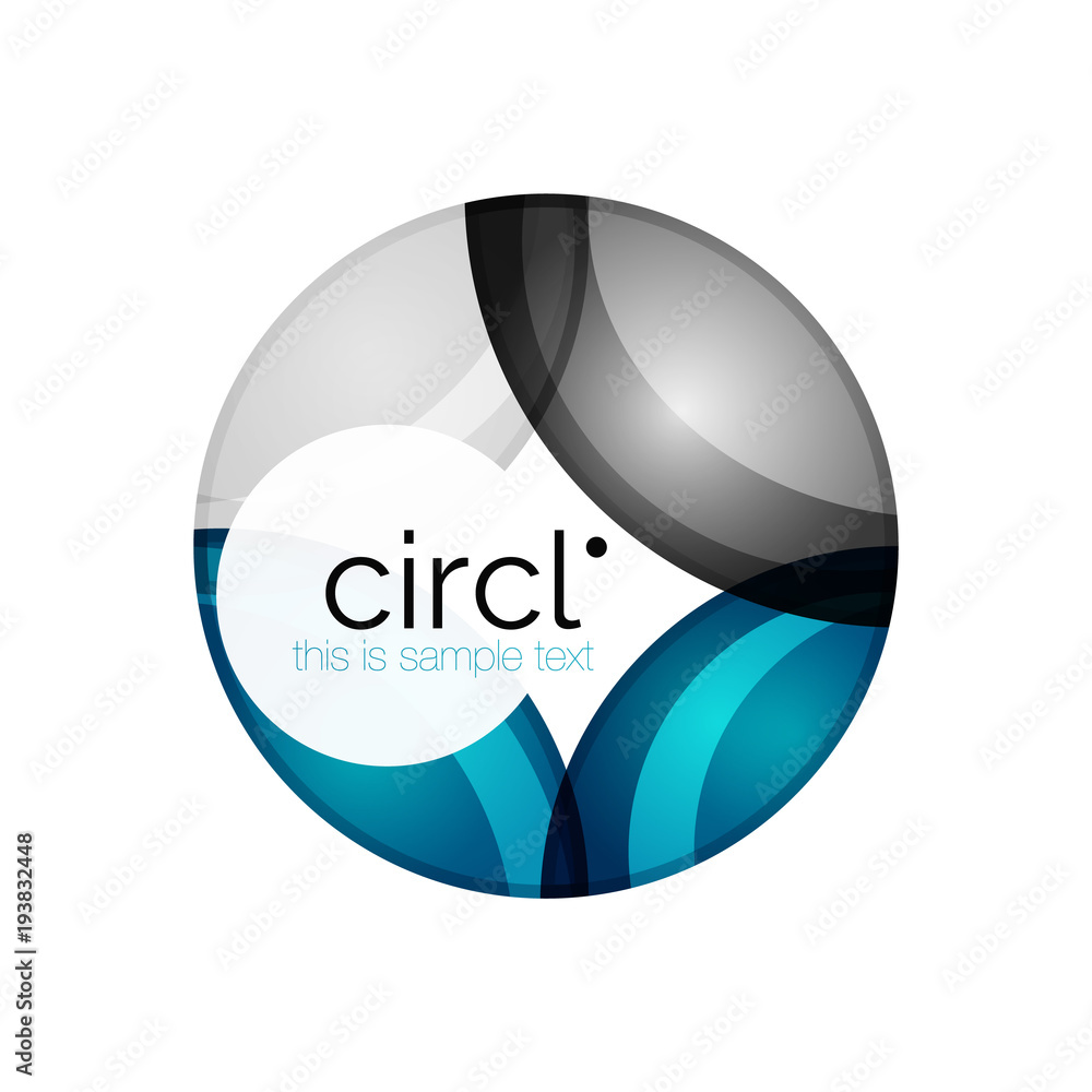 Clean professional colorful circle business icon Clean professional colorful circle business icon