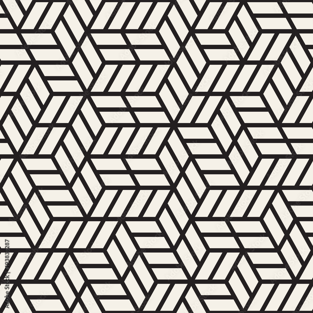 Vector seamless stripes pattern. Modern stylish texture with monochrome trellis. Repeating geometric hexagonal grid. Simple lattice design. Vector seamless stripes pattern. Modern stylish texture with monochrome trellis. Repeating geometric hexagonal grid. Simple lattice design.