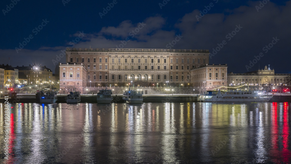 Stockholm city and the Royal Palace