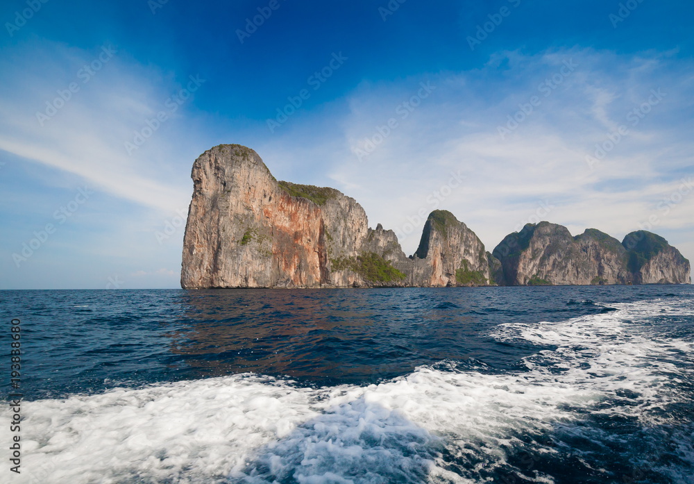 Thailand. Sea background. Rocks