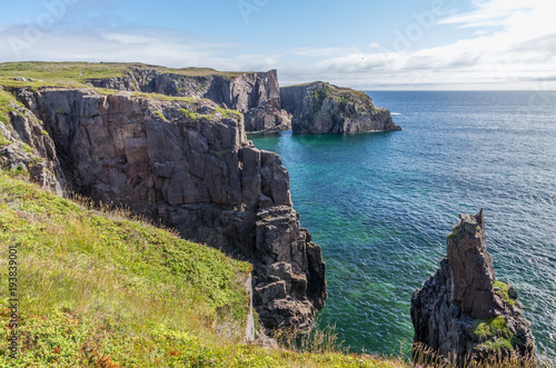 Rugged Cliffs Along Newfoundland's Bonavista Peninsula photo