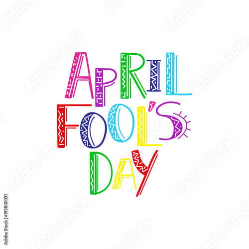 Illustration Celebrating April Fools' Day photo