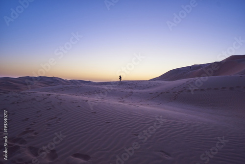 Photographer in the desert