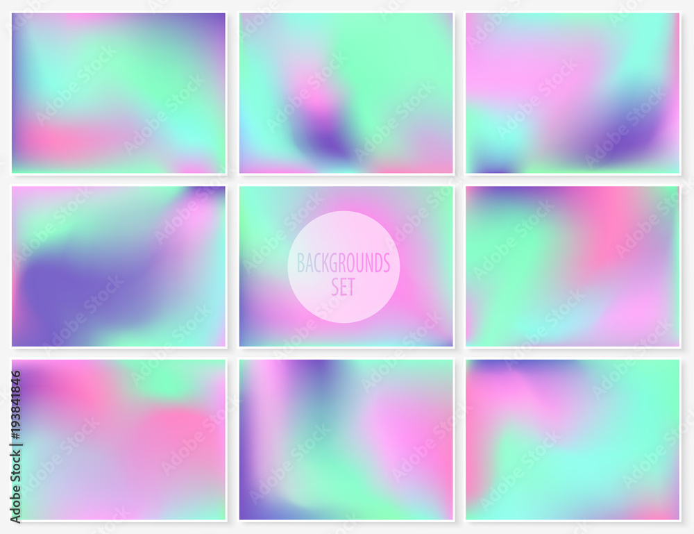 Blur backgrounds set smooth elegant colors pink turquoise Blur backgrounds set smooth elegant colors pink turquoise