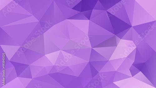 vector abstract irregular polygonal background - triangle low poly pattern - ultra violet, light lavender and purple color