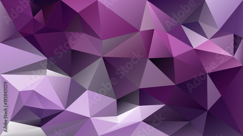 vector abstract irregular polygonal background - triangle low poly pattern - vibrant ultra violet  dark purple and lavender color