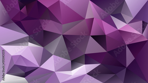 vector abstract irregular polygonal background - triangle low poly pattern - vibrant ultra violet, dark purple and lavender color