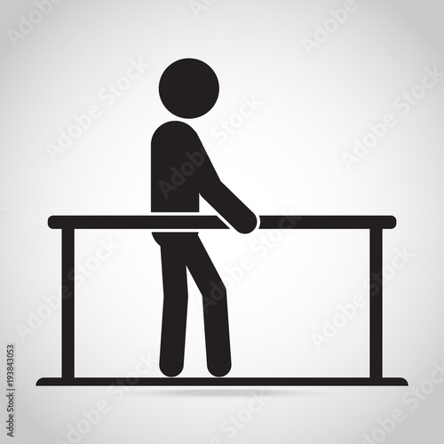 Physical exercise rehabilitaion of patient icon