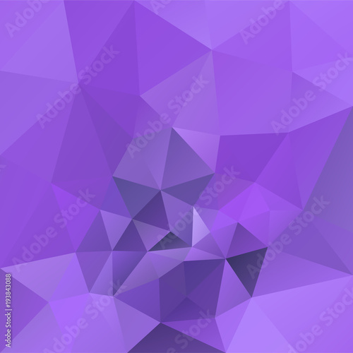 vector abstract irregular polygonal square background - triangle low poly pattern - purple, ultra violet and lavender color