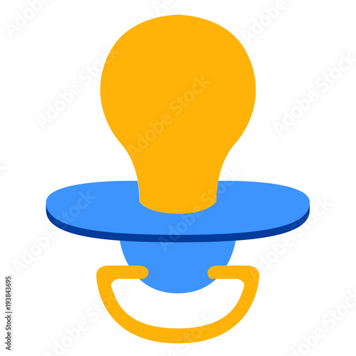 Baby pacifier icon