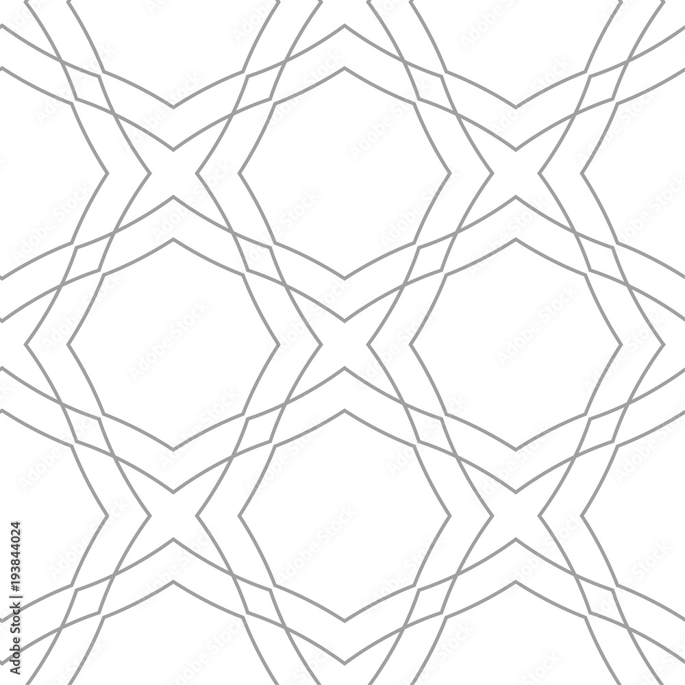 Obraz premium Light gray geometric ornament. Seamless pattern