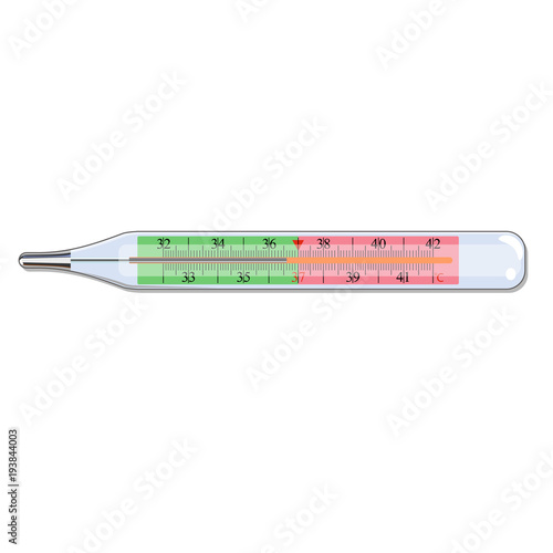 A medical thermometer illustration