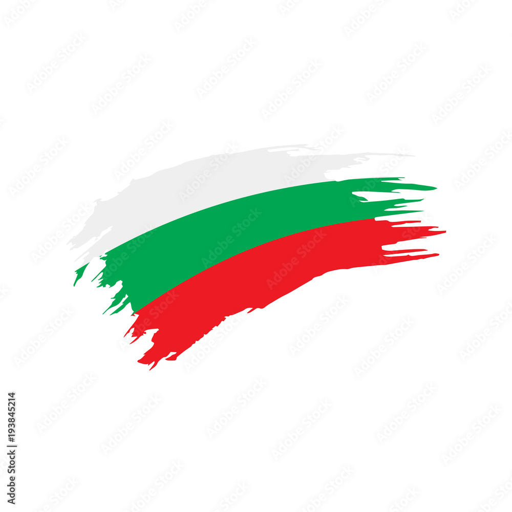 Bulgaria flag, vector illustration Bulgaria flag, vector illustration