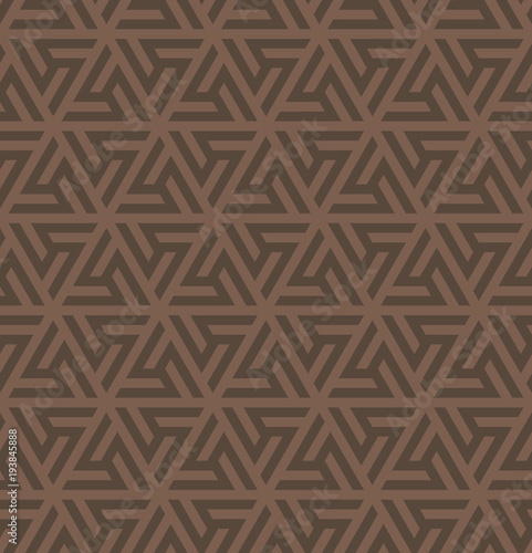 Pattern of a triangular ornament for creating an endless background