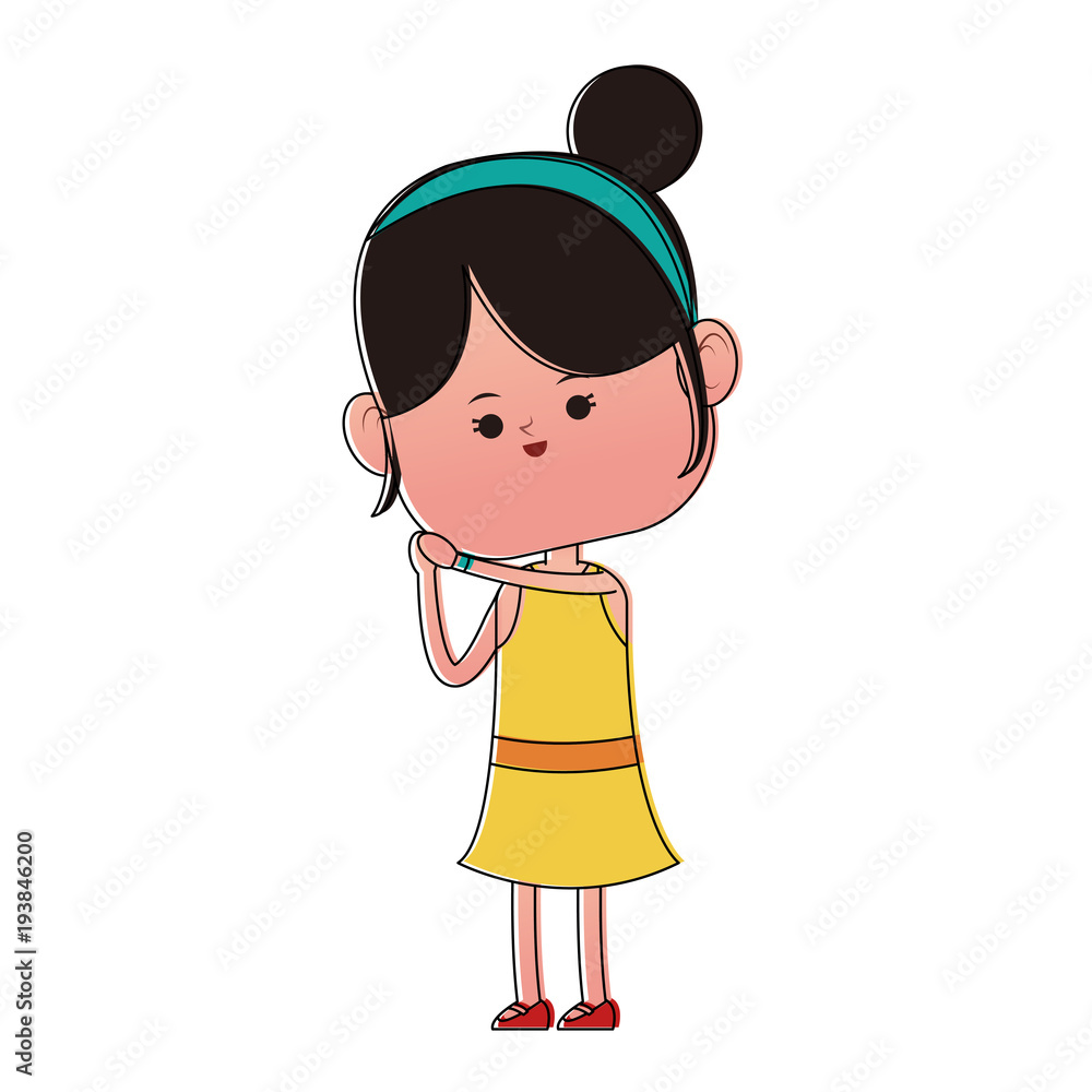 Beautiful girl cartoon vector illustration graphic design Beautiful girl cartoon vector illustration graphic design