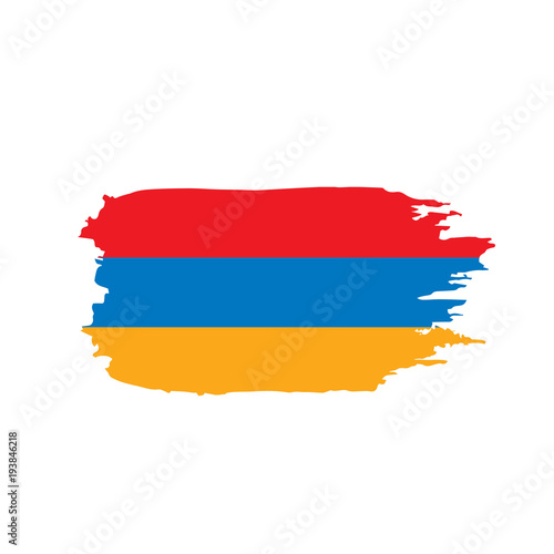 Armenia flag, vector illustration