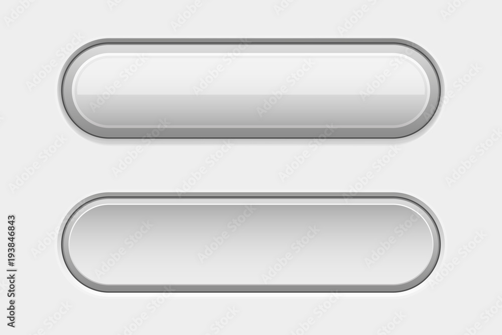 White oval matted buttons White oval matted buttons