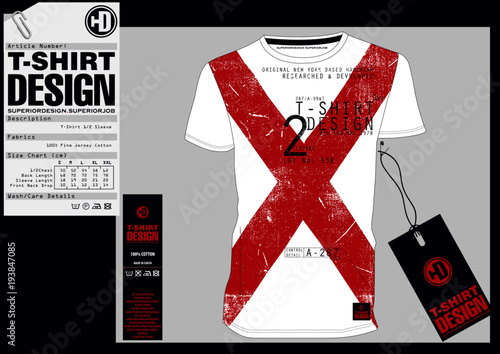 Stock Vector Illustration: T-Shirt Design / Print Design