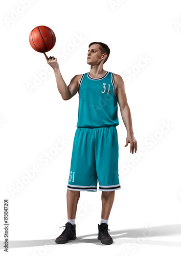basketball player isolated on white © 27mistral