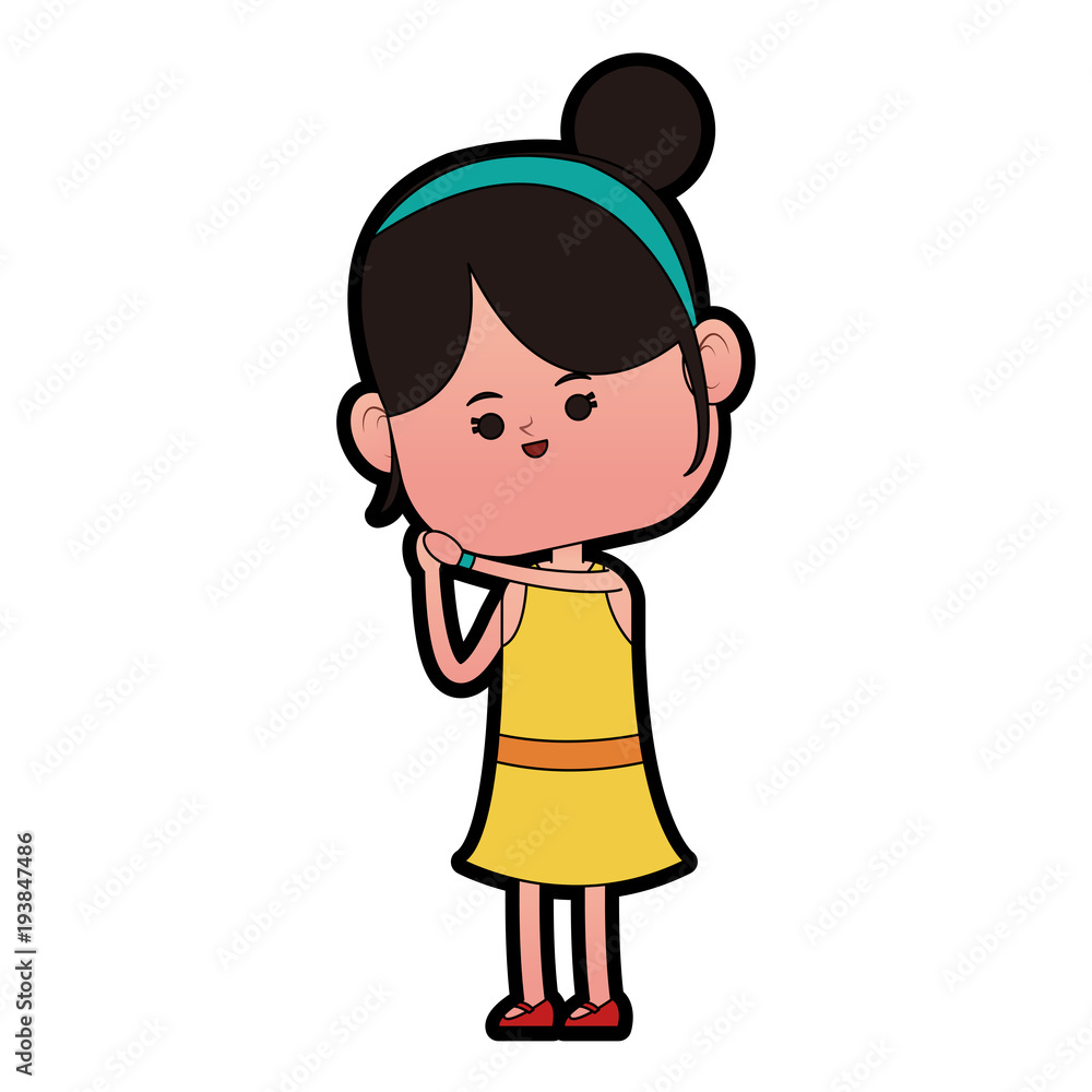 Beautiful girl cartoon vector illustration graphic design Beautiful girl cartoon vector illustration graphic design