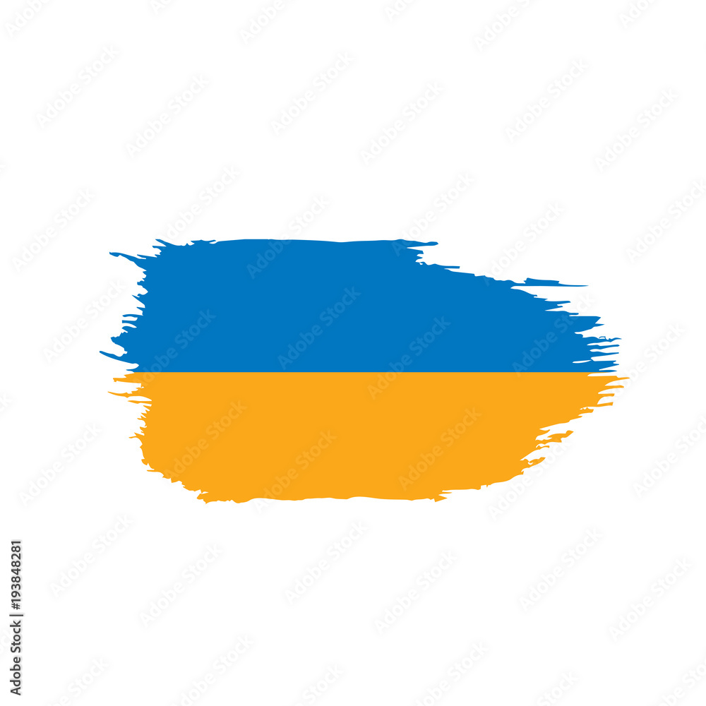 Obraz premium Ukraine flag, vector illustration