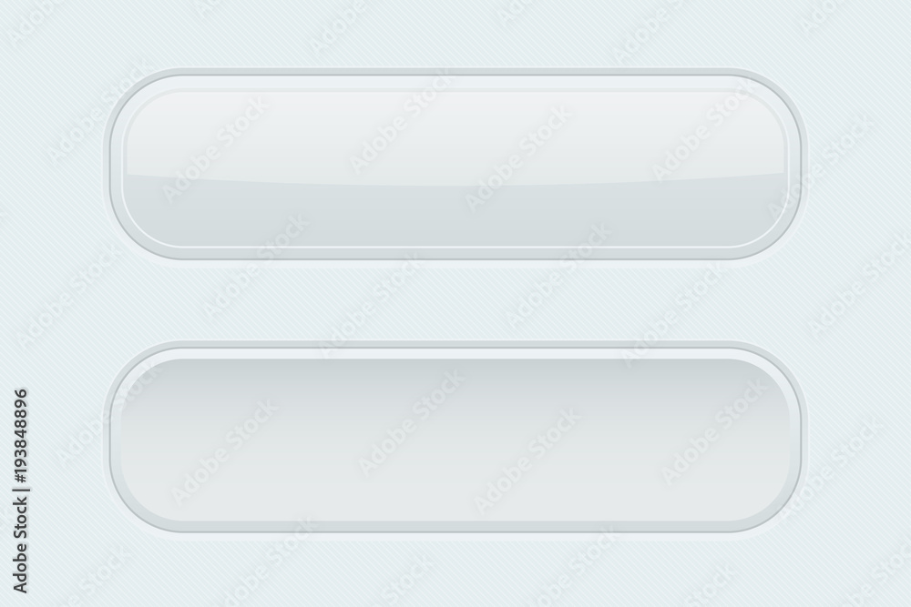 White oval buttons White oval buttons