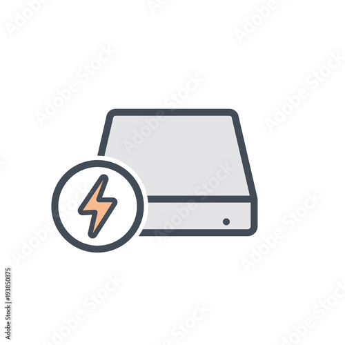 Disk drive fast hard storage icon