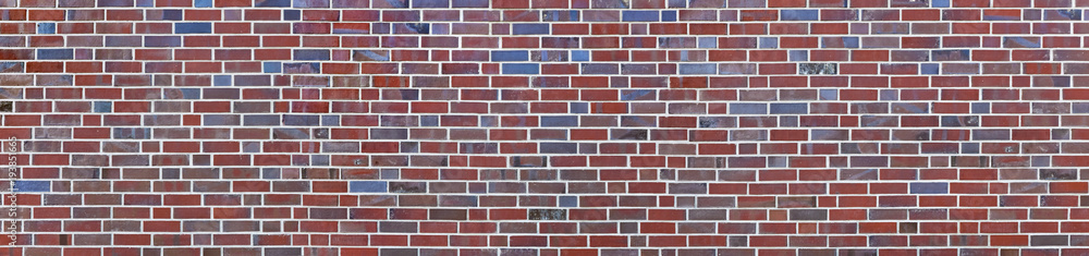 Fototapeta premium Schöne Klinkerfassade im Panoramaformat