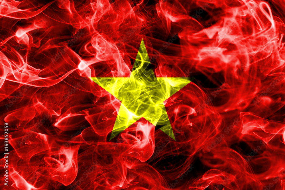Vietnam smoke flag Vietnam smoke flag