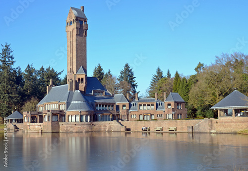 Jachtslot Sint-Hubertus is a building in De Hoge Veluwe National Park, between Otterlo and Hoenderloo. It was designed in 1914 by architect Berlage, commissioned by the Kroller-Muller couple.
