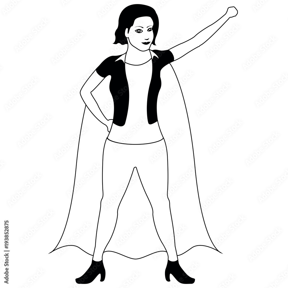 Superwoman cartoon character sketch Superwoman cartoon character sketch