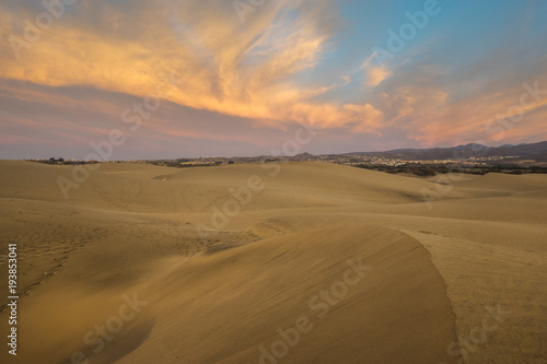 Desert in Gran Canaria  dunas de maspalomas