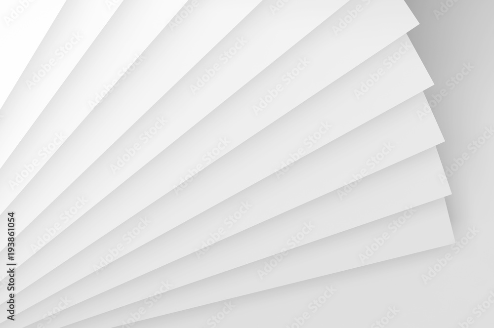 Installation of square layers. 3d render Installation of square layers. 3d render