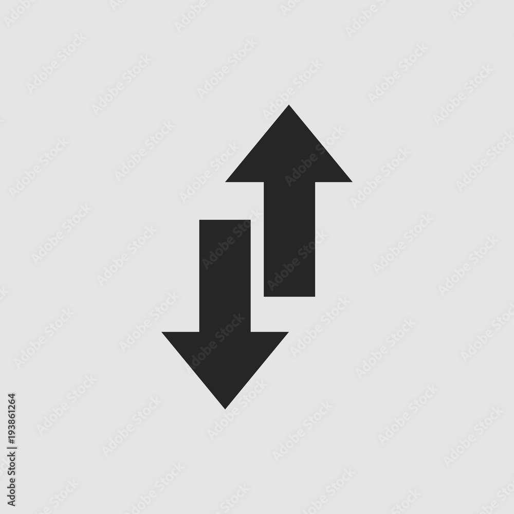Exchange icon. Exchange vector isolated. Flat vector illustration in black. EPS Exchange icon. Exchange vector isolated. Flat vector illustration in black. EPS