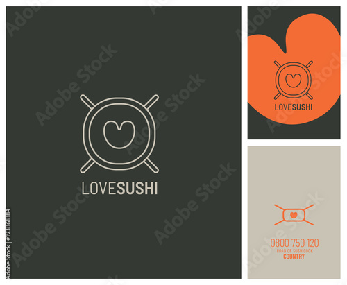 Logo pour un restaurant spécialisé dans les sushis