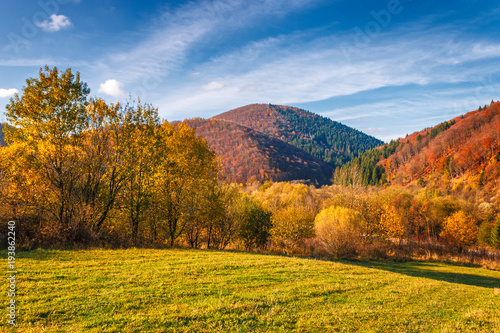 Landscape in autumn colors, Slovakia, Europe.