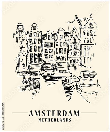 Amsterdam architecrture sketch