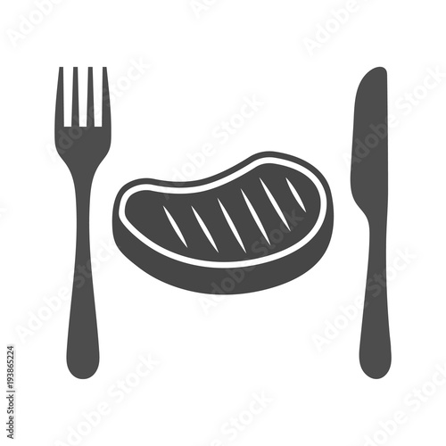 Cutlery set - fork and knife for steak