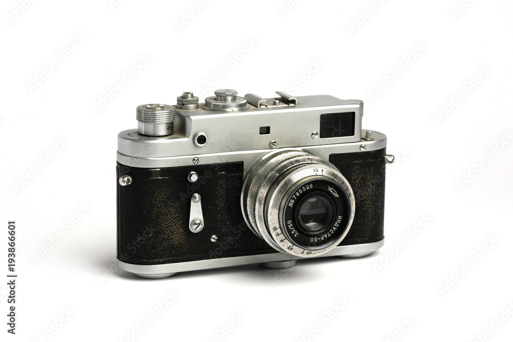 Vintage old Soviet photo camera