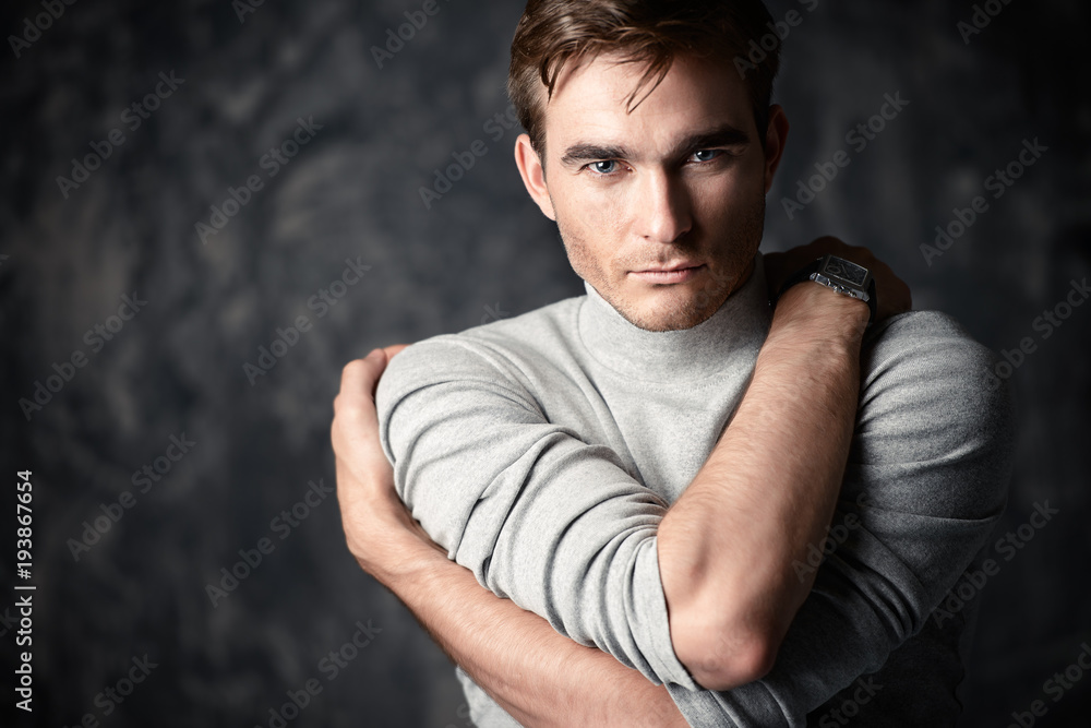 Fototapeta premium emotional young man