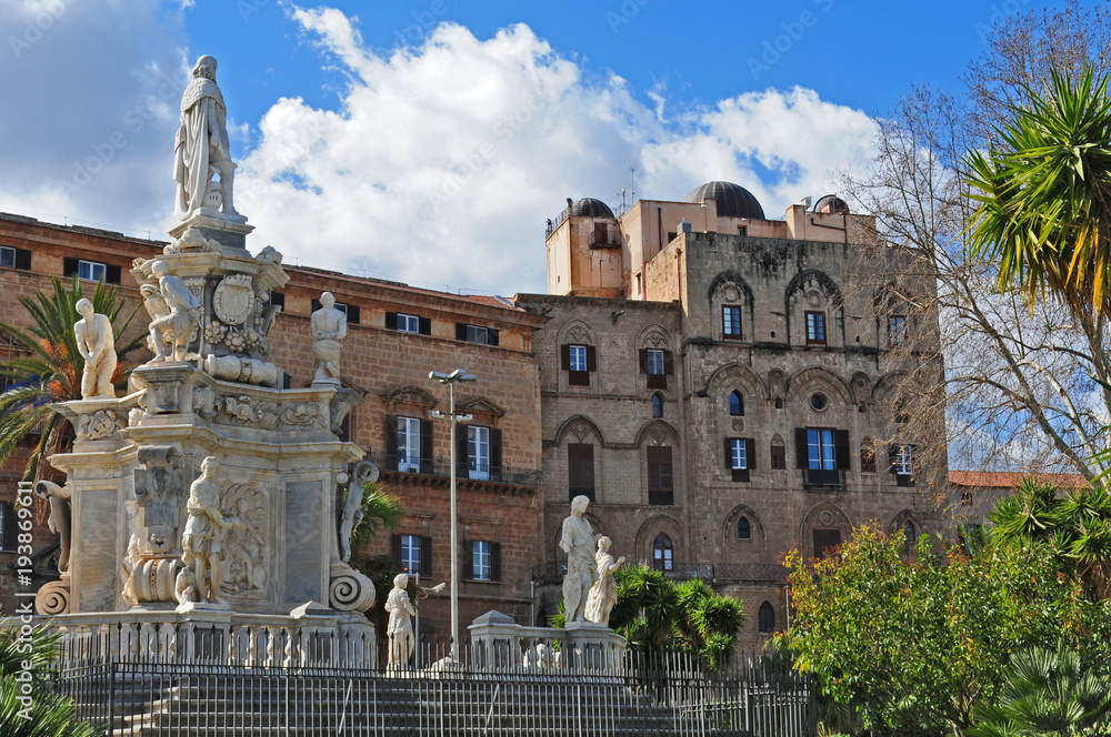 Fototapeta premium Palermo, Palazzo dei Normanni o palazzo reale