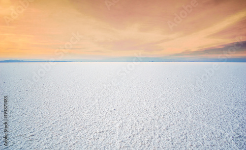 View on Salt lake Uyuni in Boliva