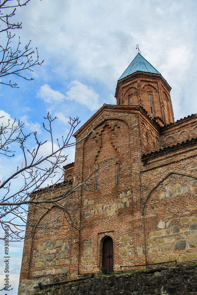 georgian church in spring 