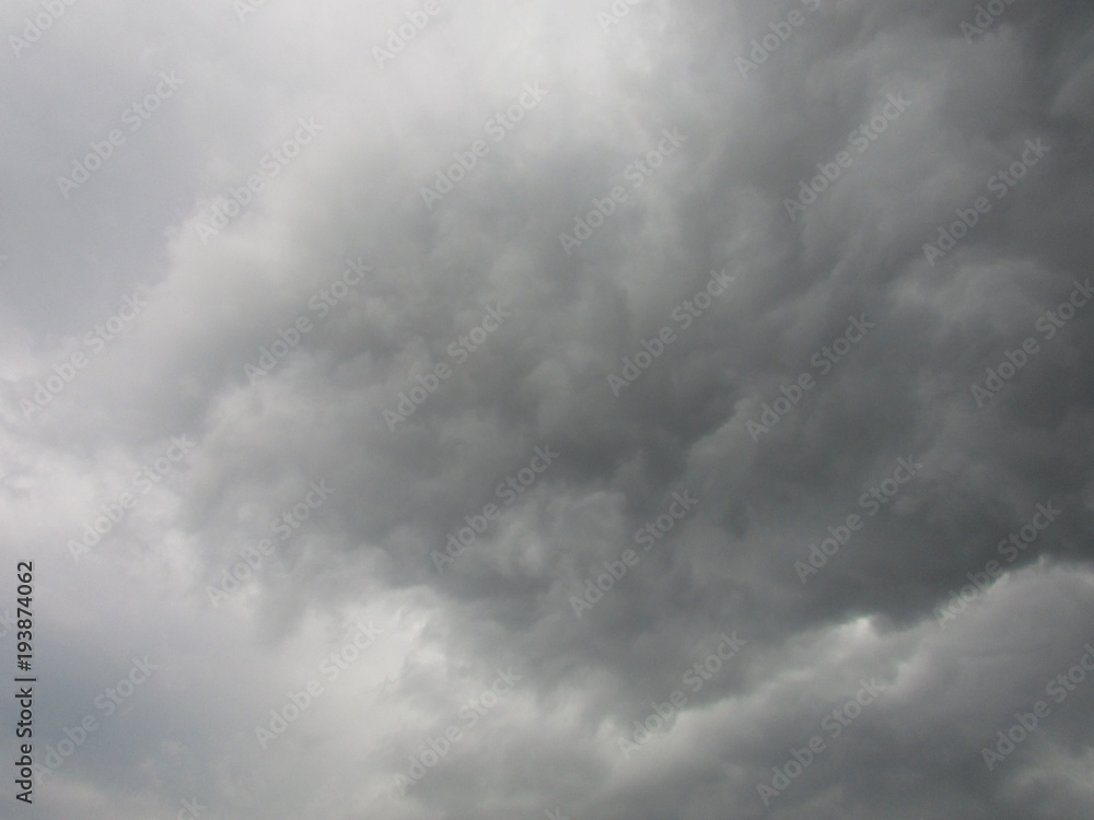 Gray storm clouds in the summer sky. Gray storm clouds in the summer sky.