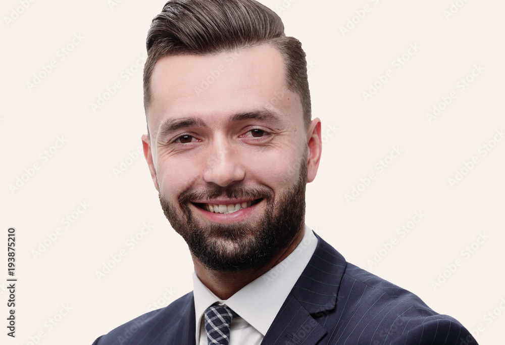 Closeup portrait of a confident middle businessman Closeup portrait of a confident middle businessman