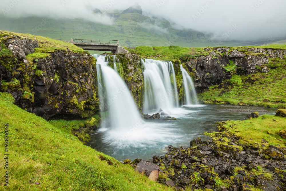 Fototapeta premium Iceland - country of mountains and waterfalls