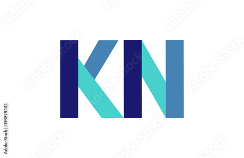 KN Ribbon Letter Logo