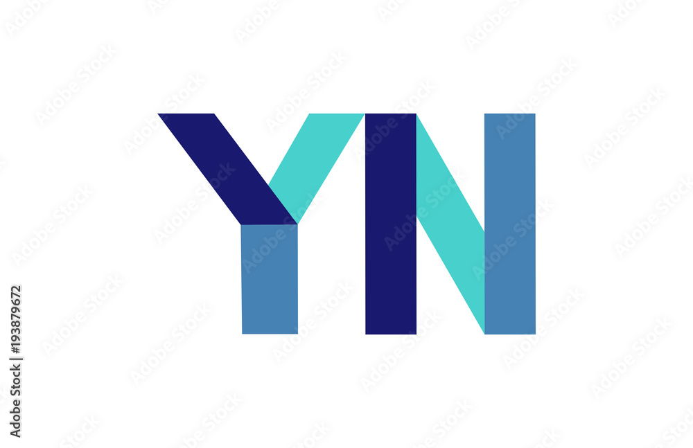 YN Ribbon Letter Logo YN Ribbon Letter Logo